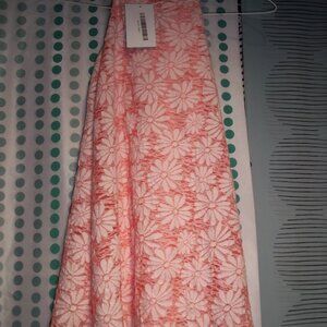 Girls NWT A-line Sleeveless brocade Dress Size 7/8  Peach